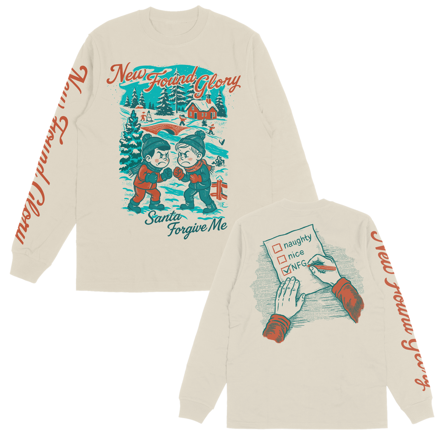 Santa Forgive Me Long Sleeve (Natural)