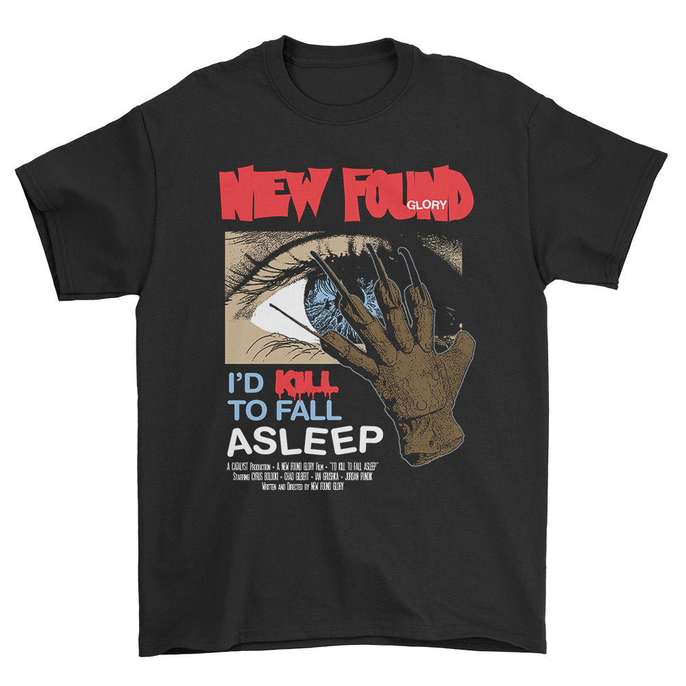 I'd Kill To Fall Asleep T-Shirt (Black)