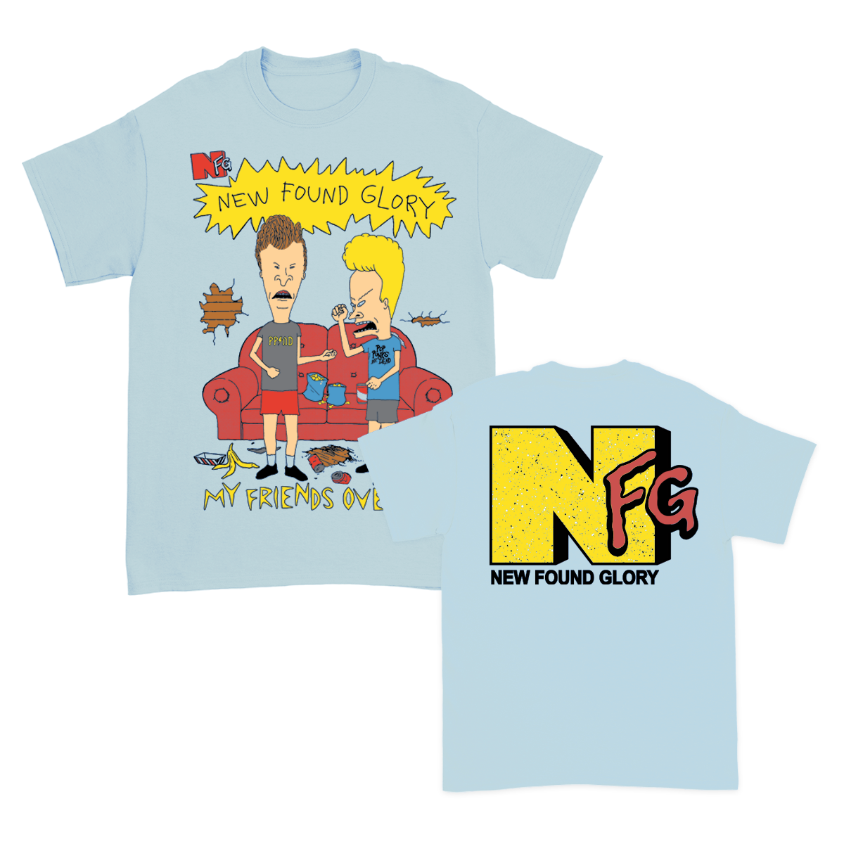 New Found Glory Knuckleheads T-Shirt (Light Blue)