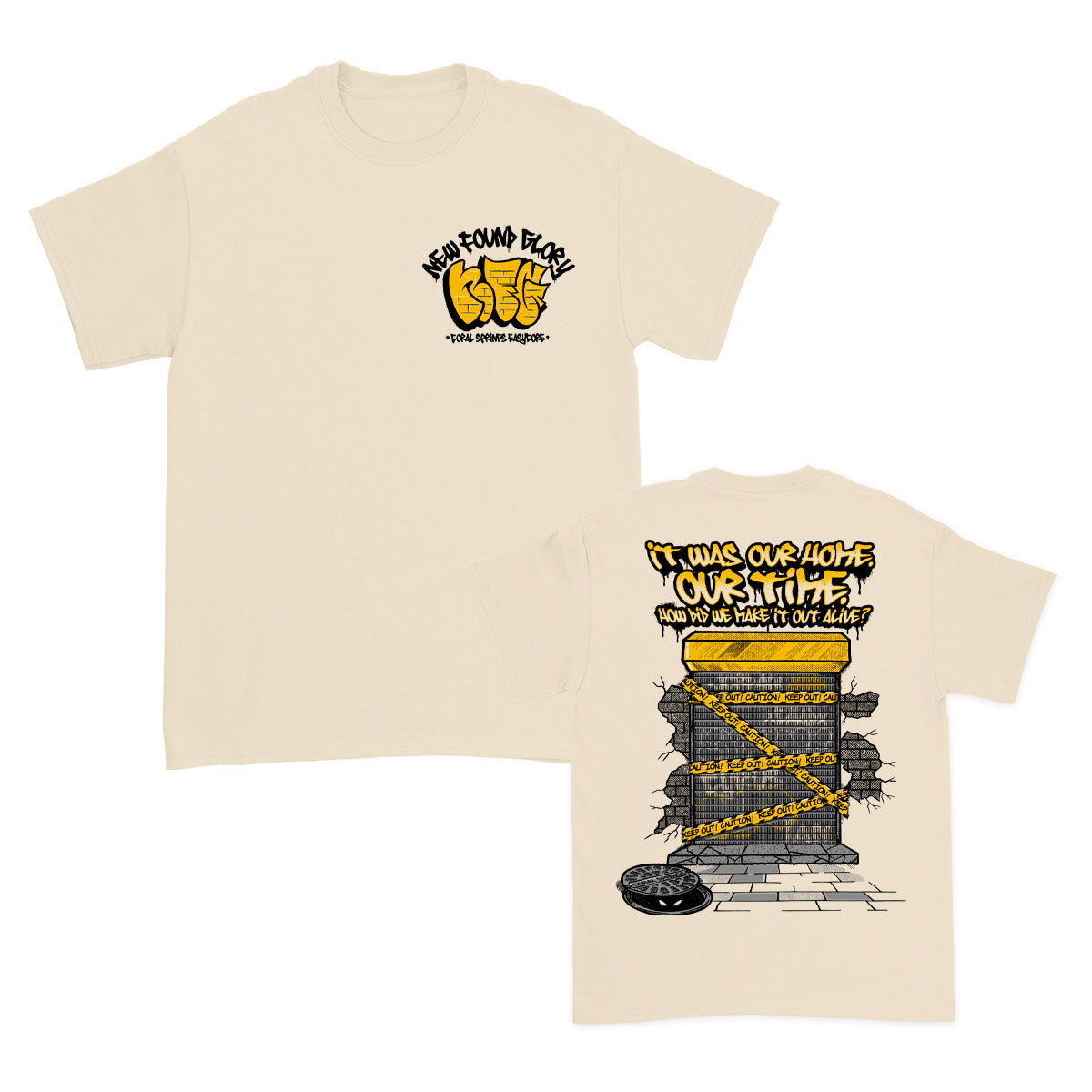 Beer And Blood Stains T-Shirt (Natural) – New Found Glory