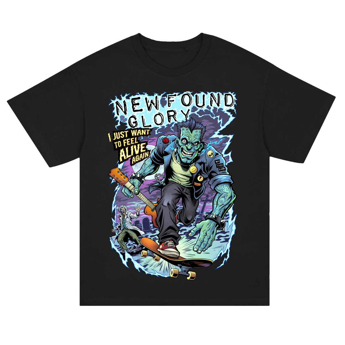 New Found Glory Feel Alive T-Shirt (Black)