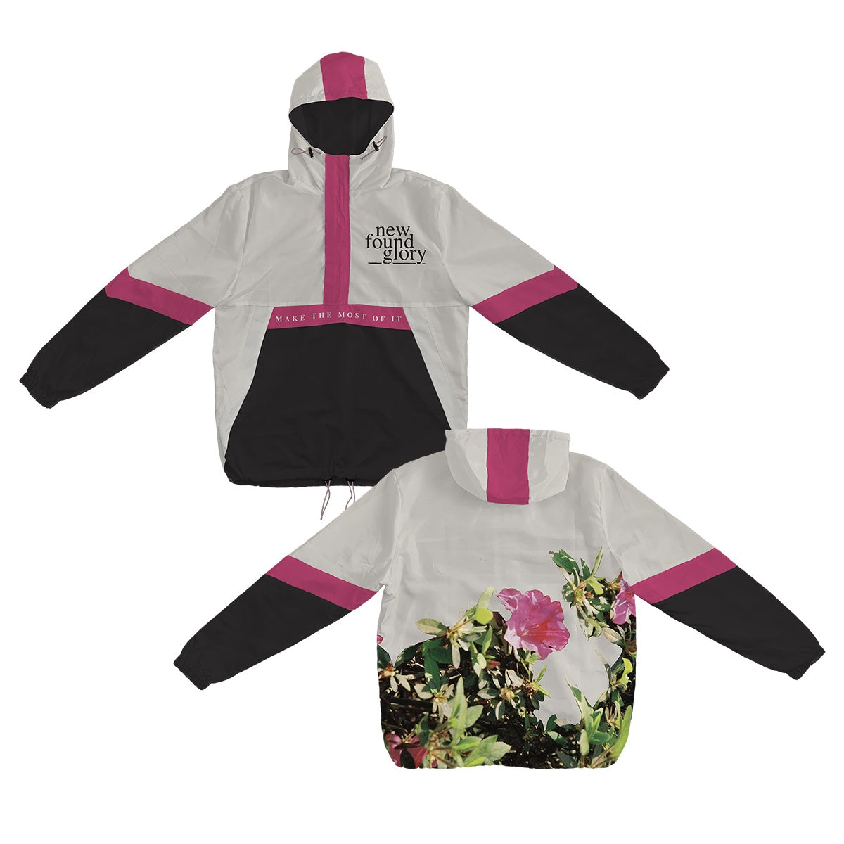 Make The Most Of It Flower Jacket (Black/Pink/White)