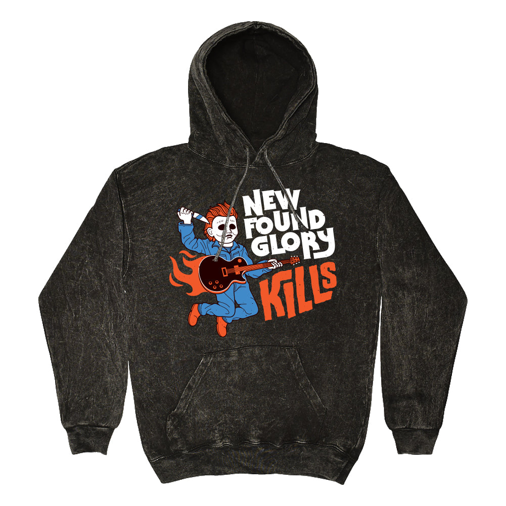 Kills Pullover Hoodie (Black Mineral Wash)