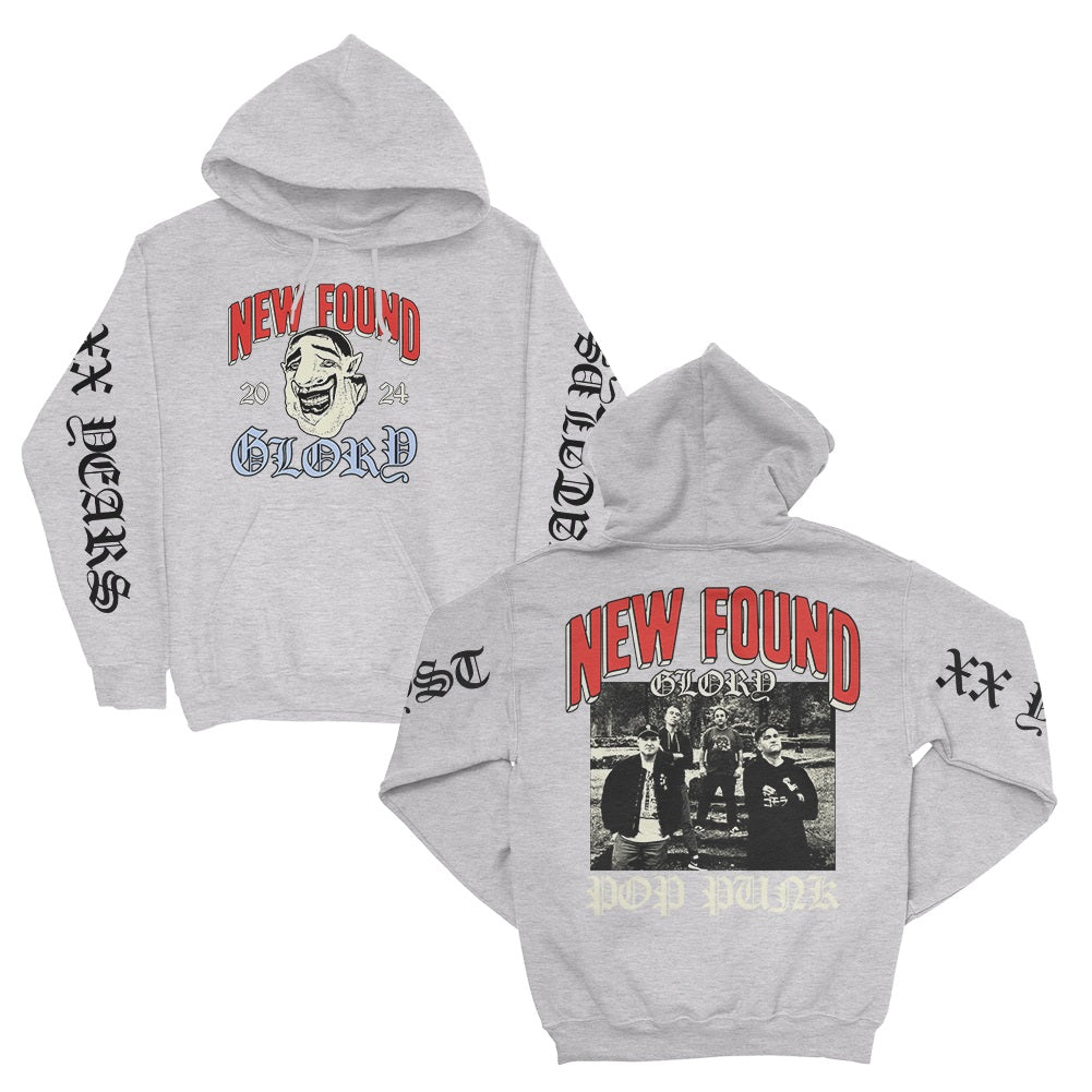 2024 Pop Punk Pullover Hoodie Heather Grey