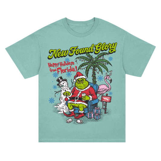 Happy Holidays From Florida! T-Shirt (Aquatic Green)