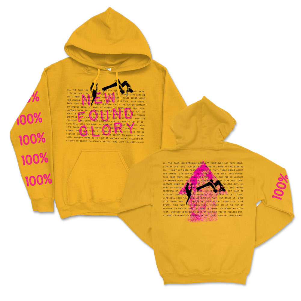 100% Pullover Hoodie (Gold)
