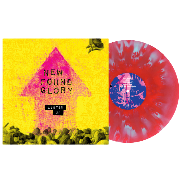 New Found Glory - Listen Up! Tour Variant LP (Cloudy Pink/Teal)